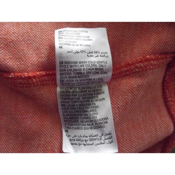 Club Room Pullover Mens XXL Orange 1/4-Zip top sweater high neck shirt quarter - Picture 9 of 10